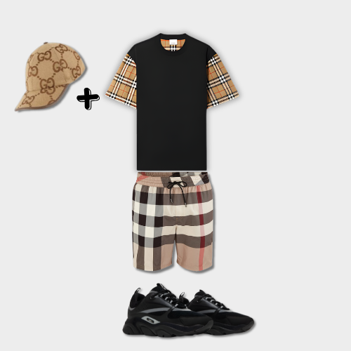 Tenue Burb°rry Noir + Casquette Offerte