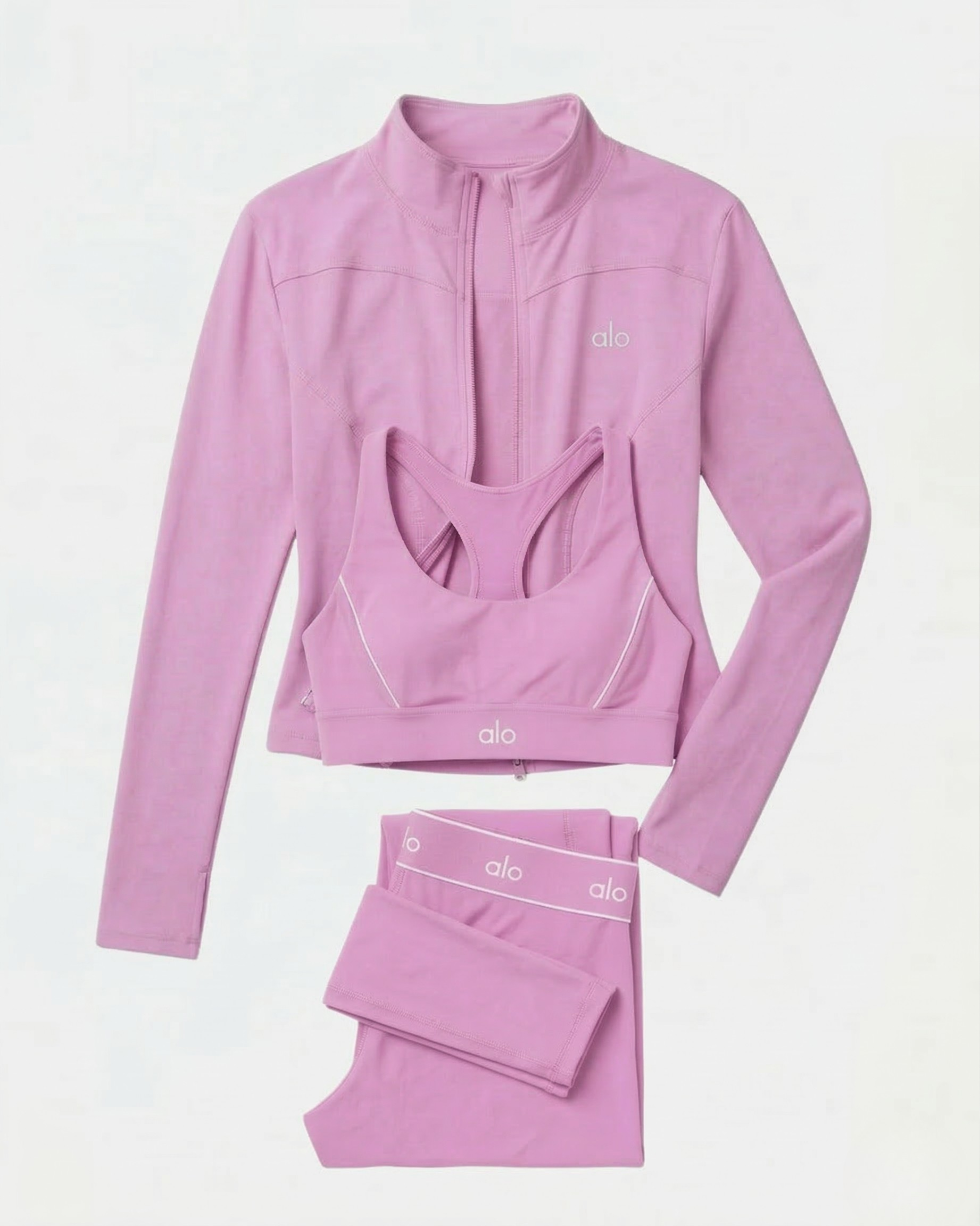 Ensemble complet de costume rose