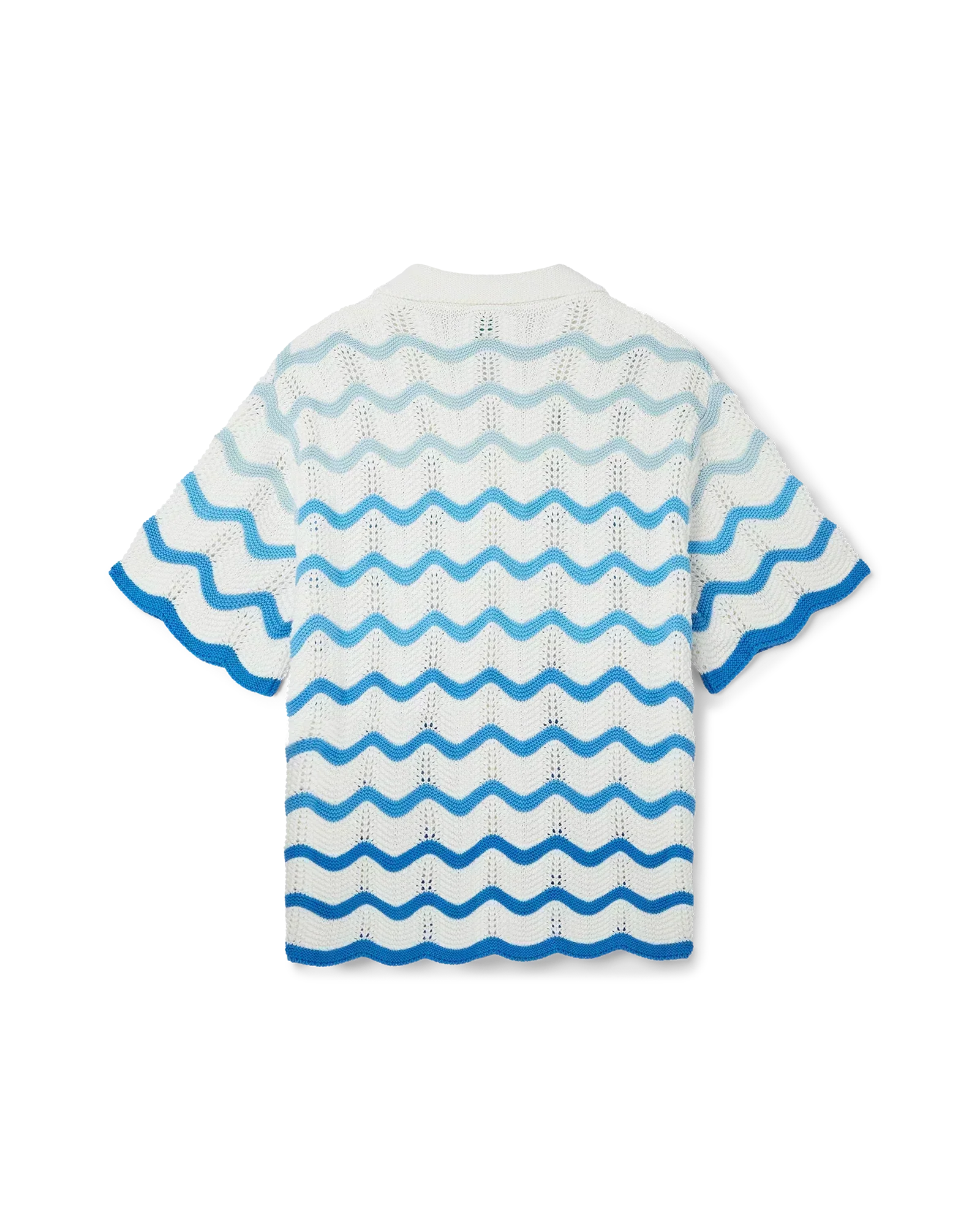 Wavy Gradient Crochet Shirt - casablanca (2)