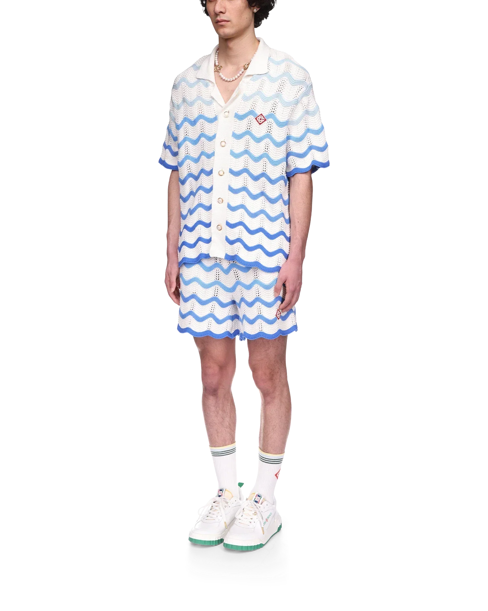 Chemise au crochet à dégradé ondulé - Casablanca (2)
