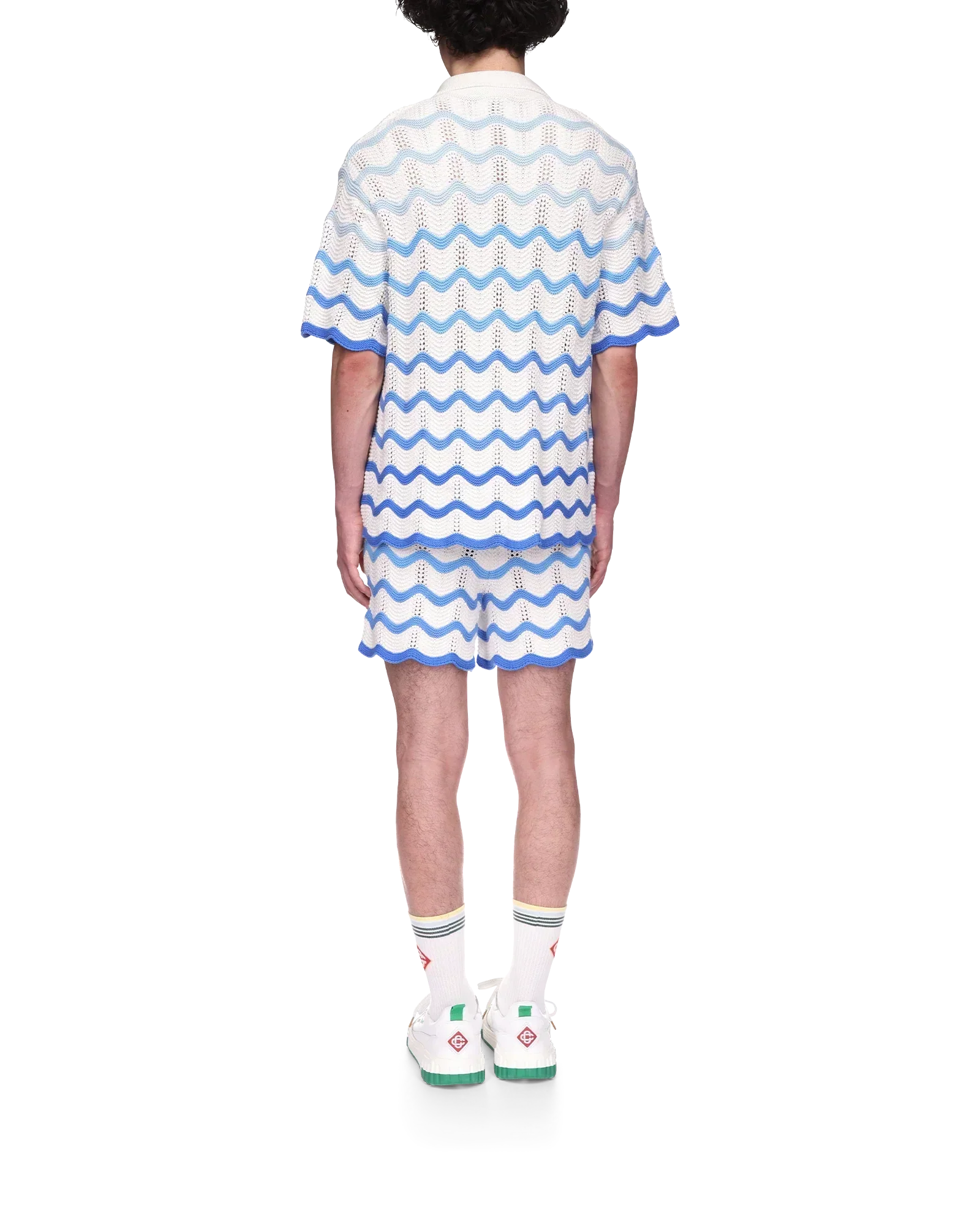 Wavy Gradient Crochet Shirt - casablanca (2)