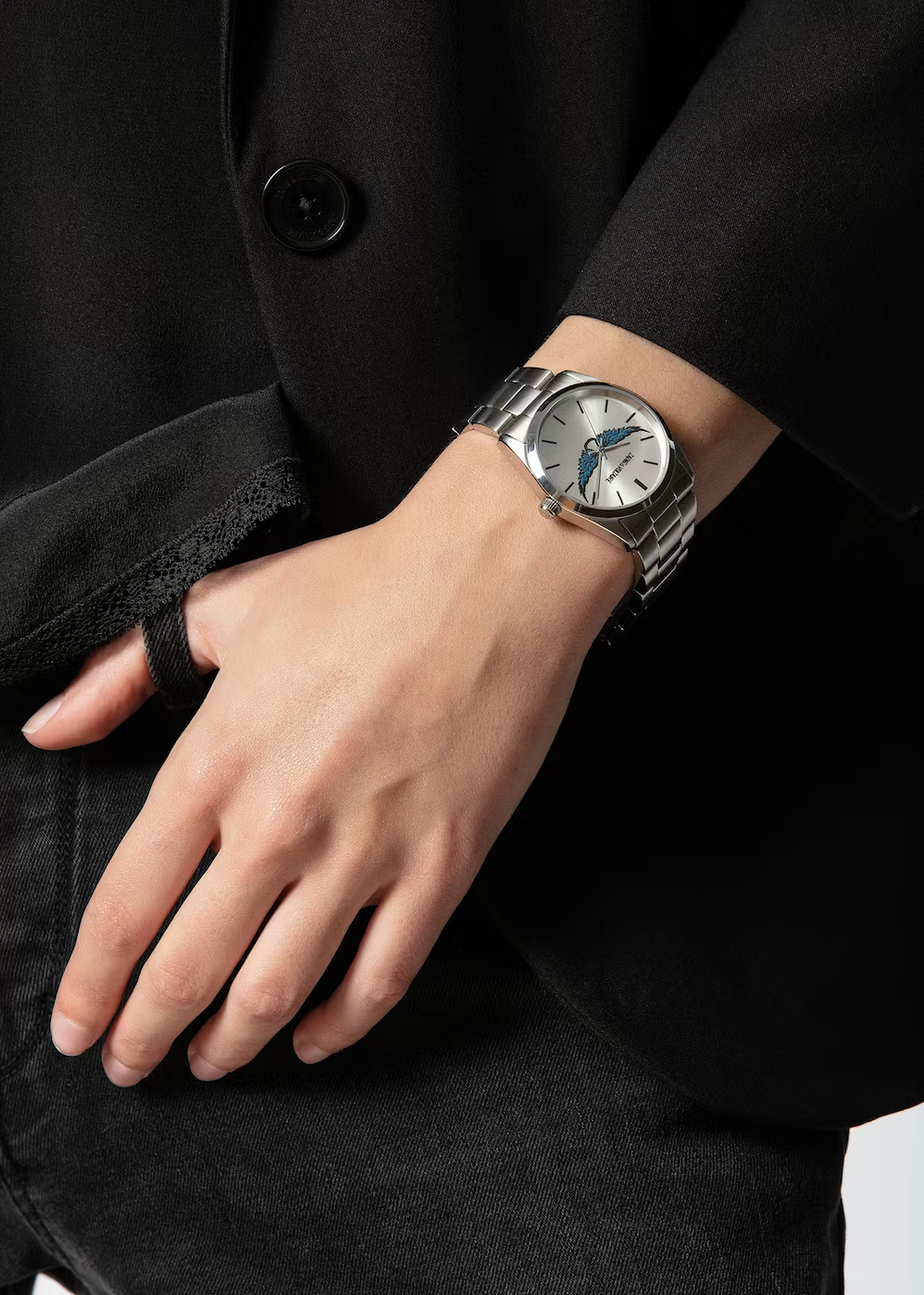 Montre strass ailes