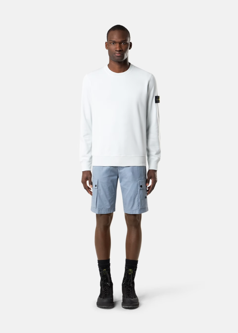 PULL BLEU CIEL EN COTON DÉLAVÉ