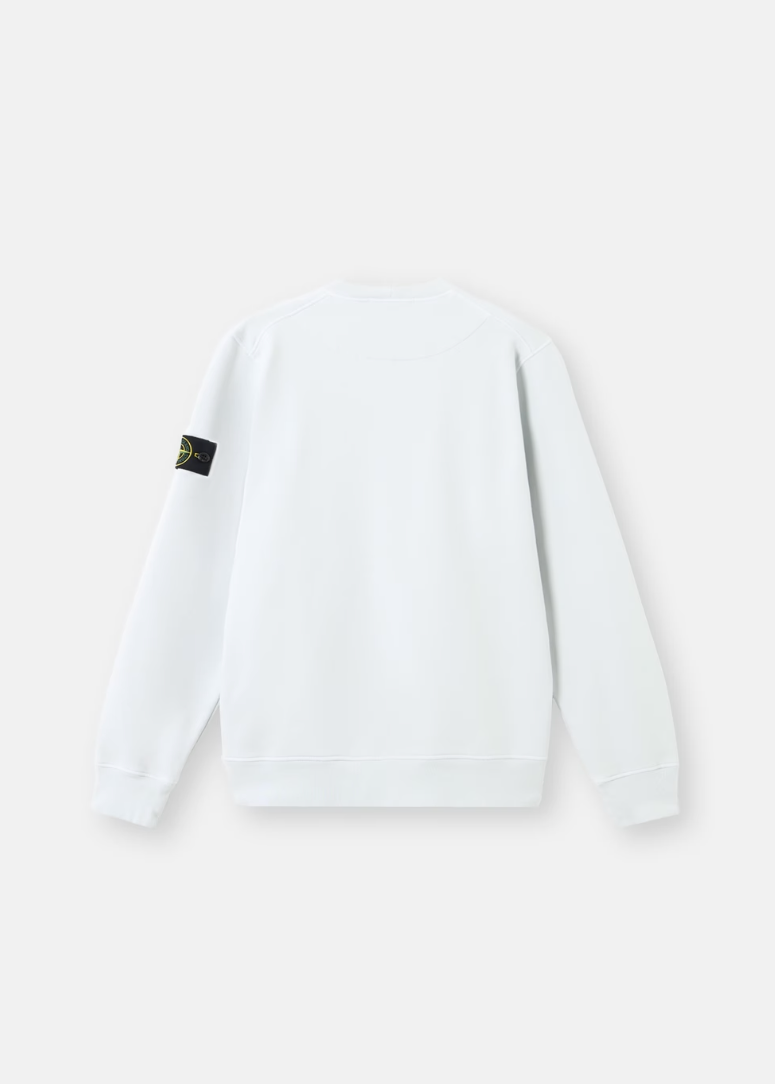 PULL BLEU CIEL COTON STONE