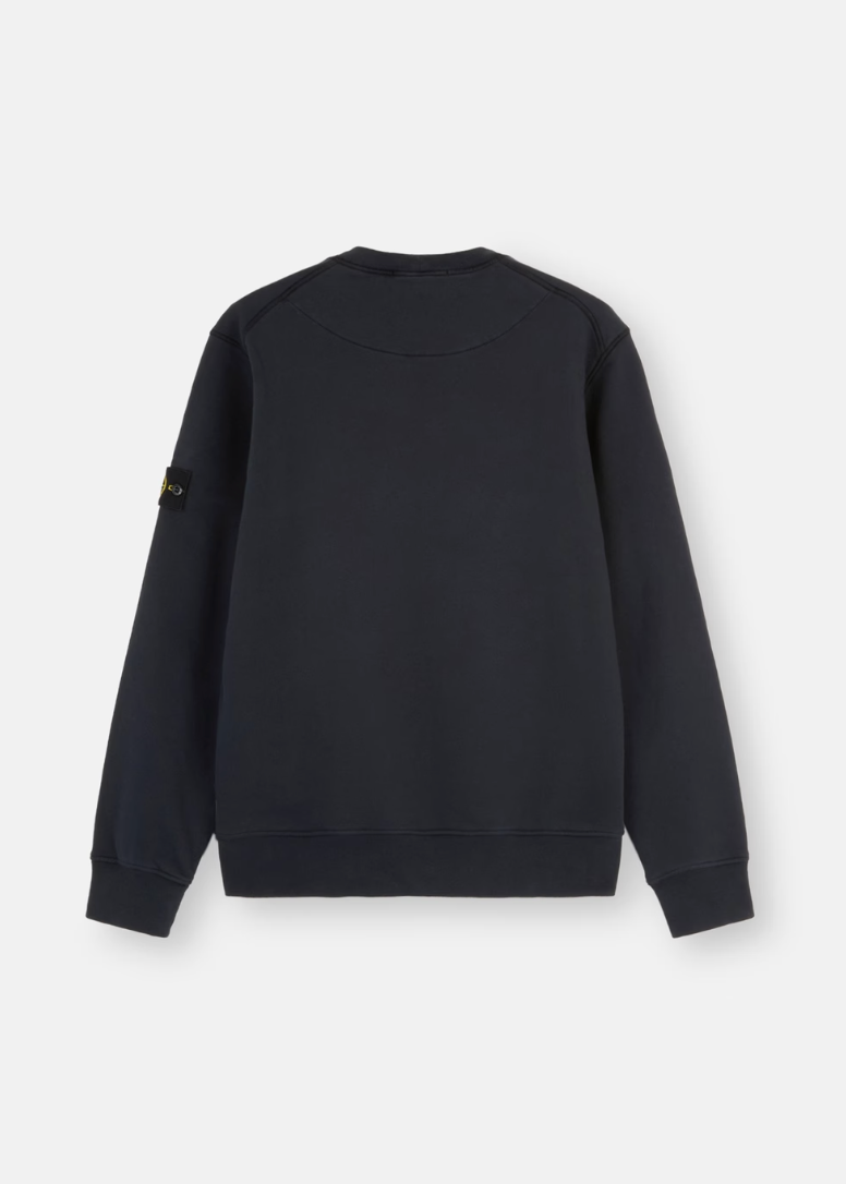 PULL BLEU MARINE EN COTON DÉLAVÉ