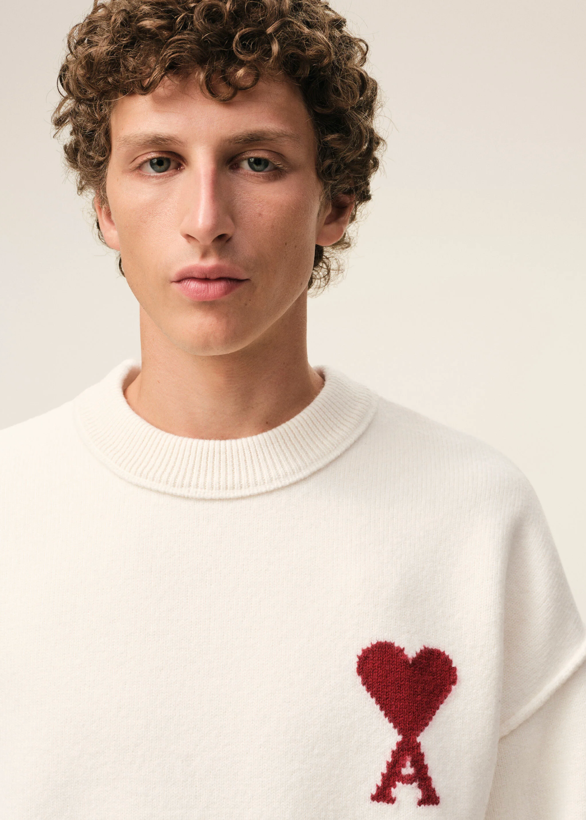 PULL BLANC COL ROND AMI