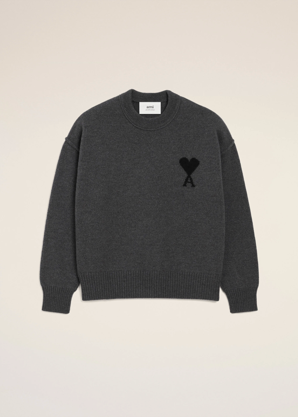 PULL GRIS COL ROND AMI