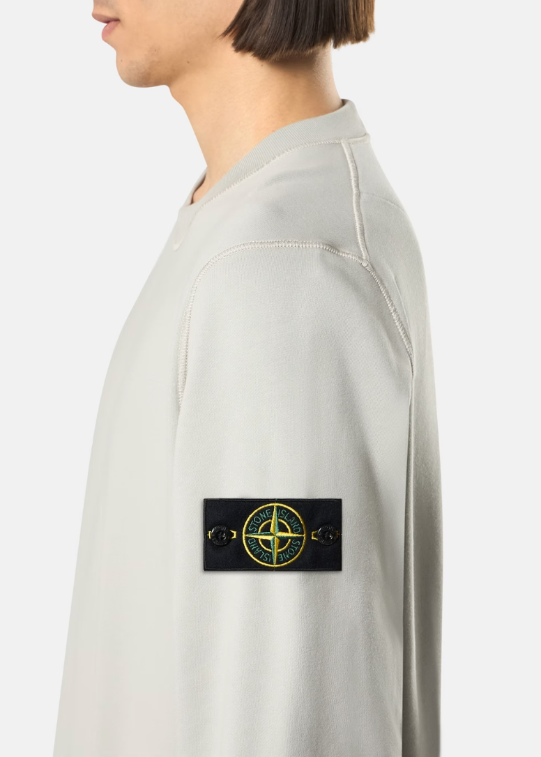 PULL EN COTON GRIS STONE