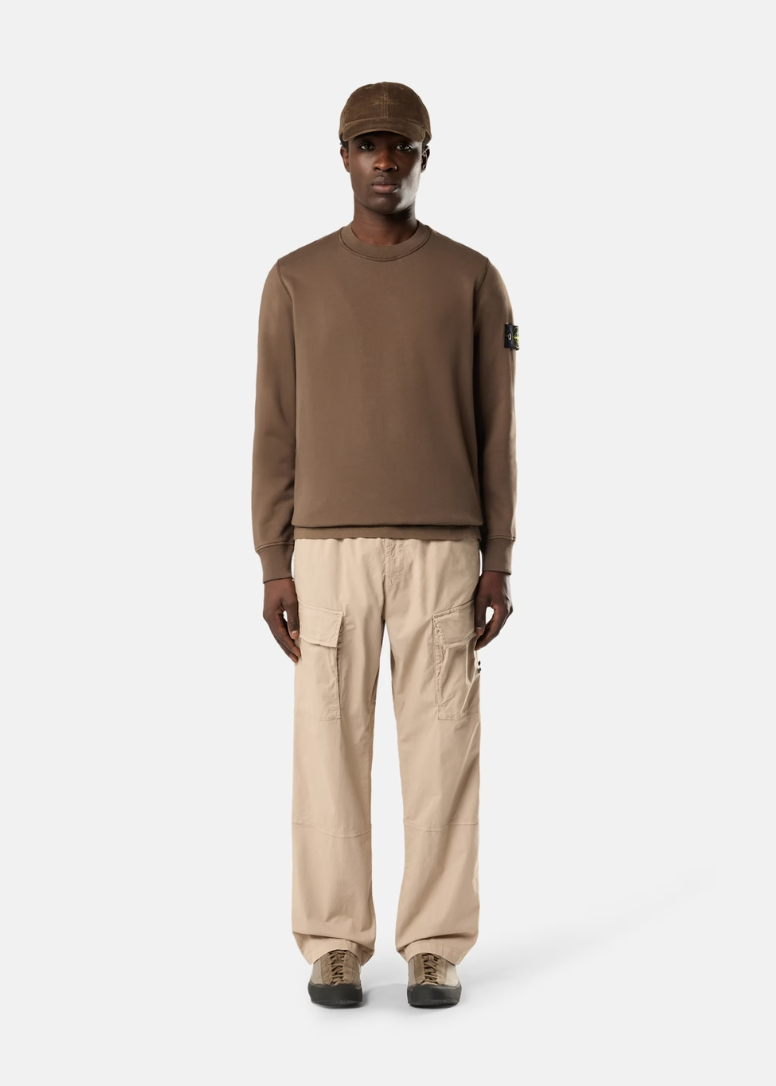 PULL MARRON COTON STONE