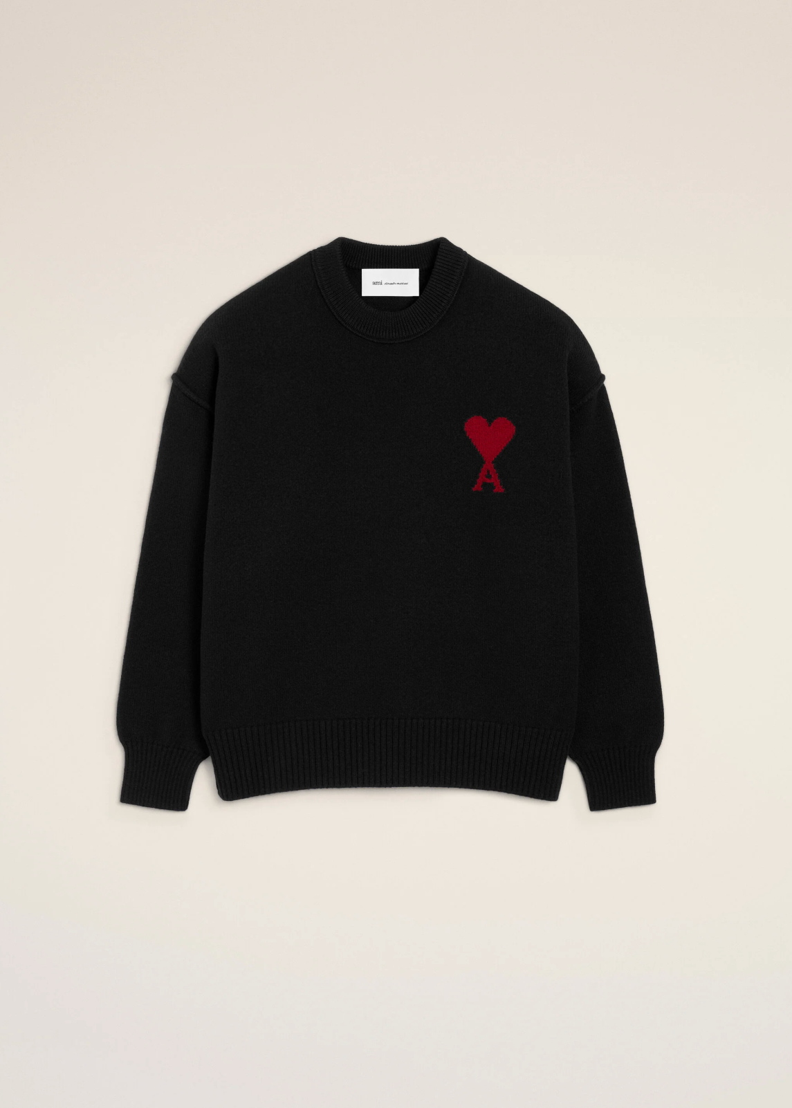 PULL NOIR COL ROND AMl