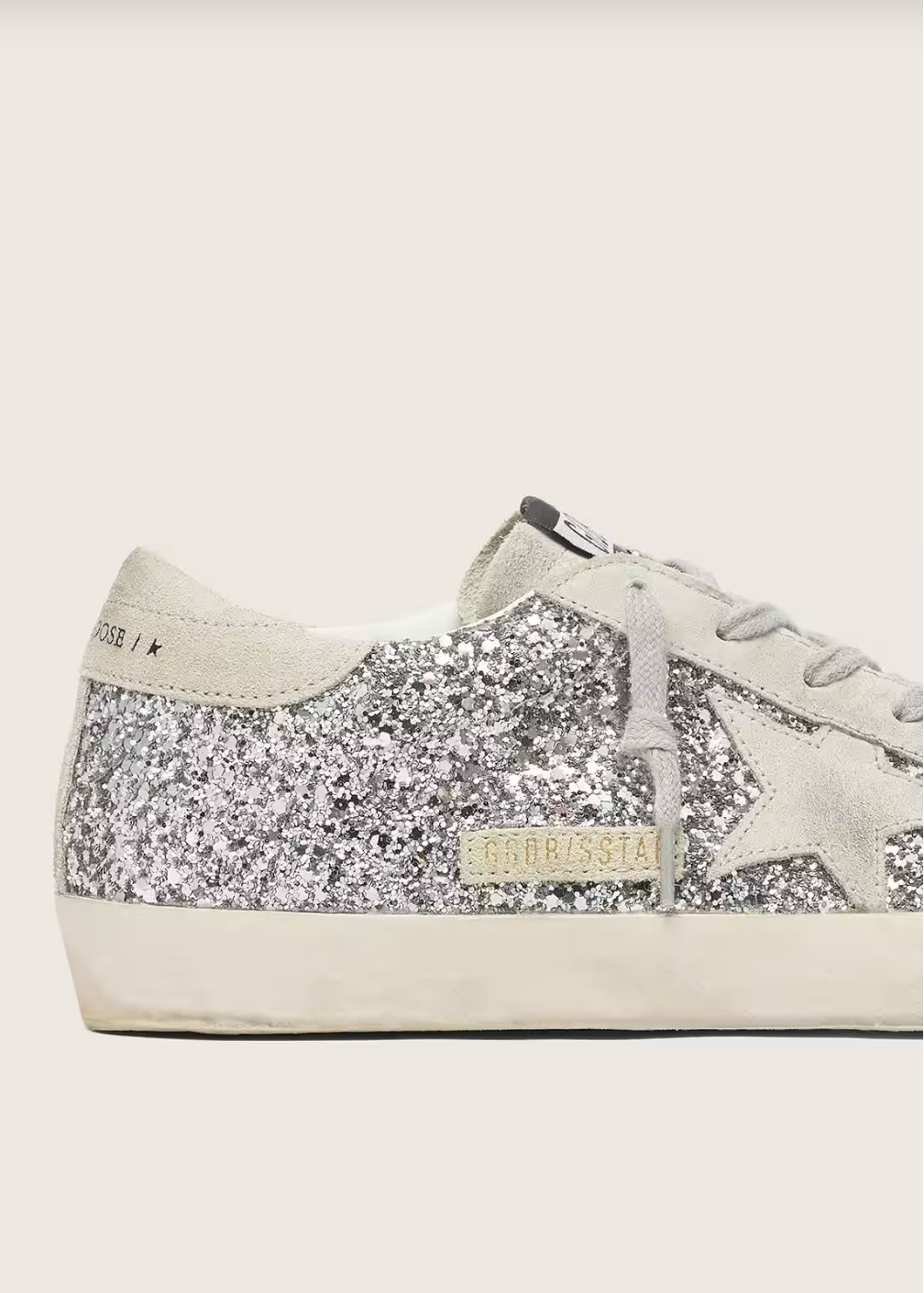 Super-Star à paillettes argentées