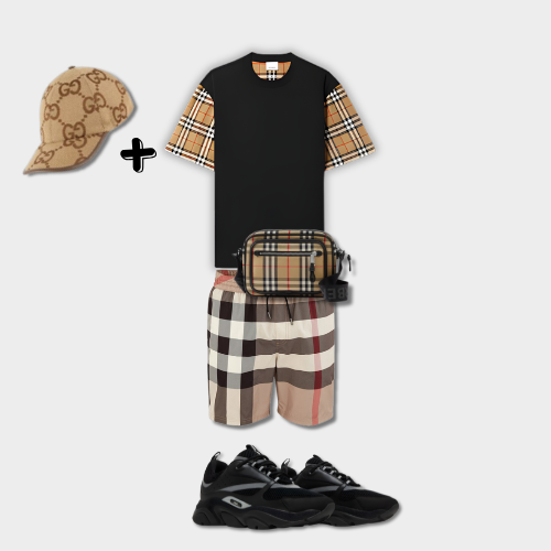 Tenue Burb°rry Noir + Casquette Offerte