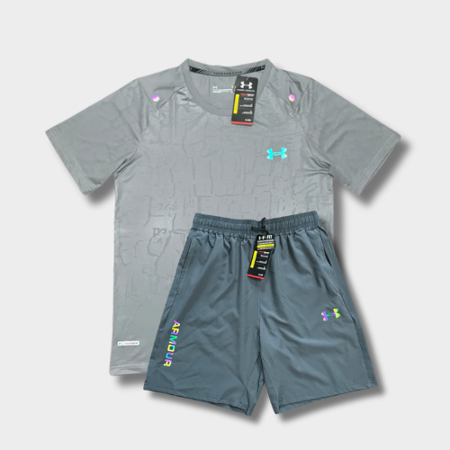 Short et T-shirt Under Fluo Gris
