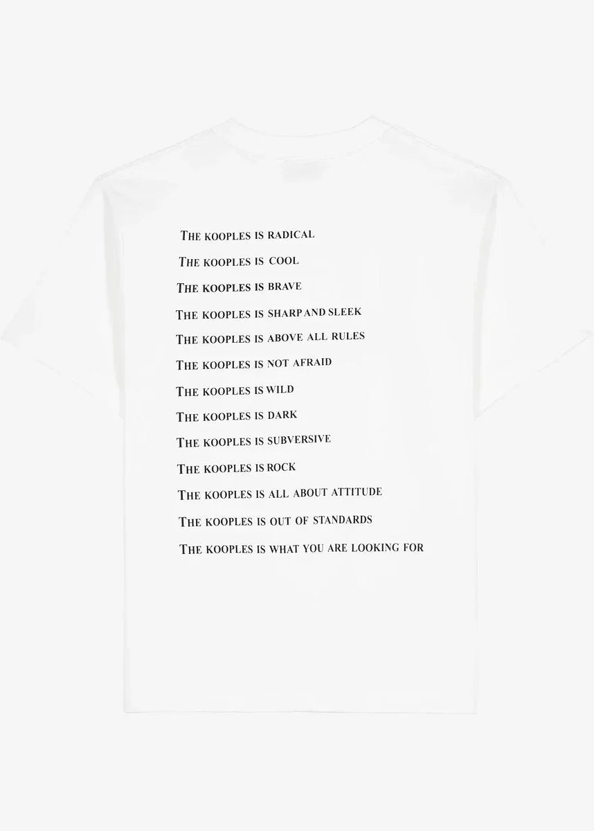 T-shirt Qu'est-ce que Blanc
